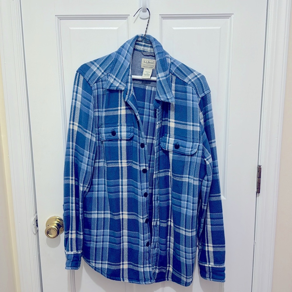 LL Bean Blue Shirt Jacket